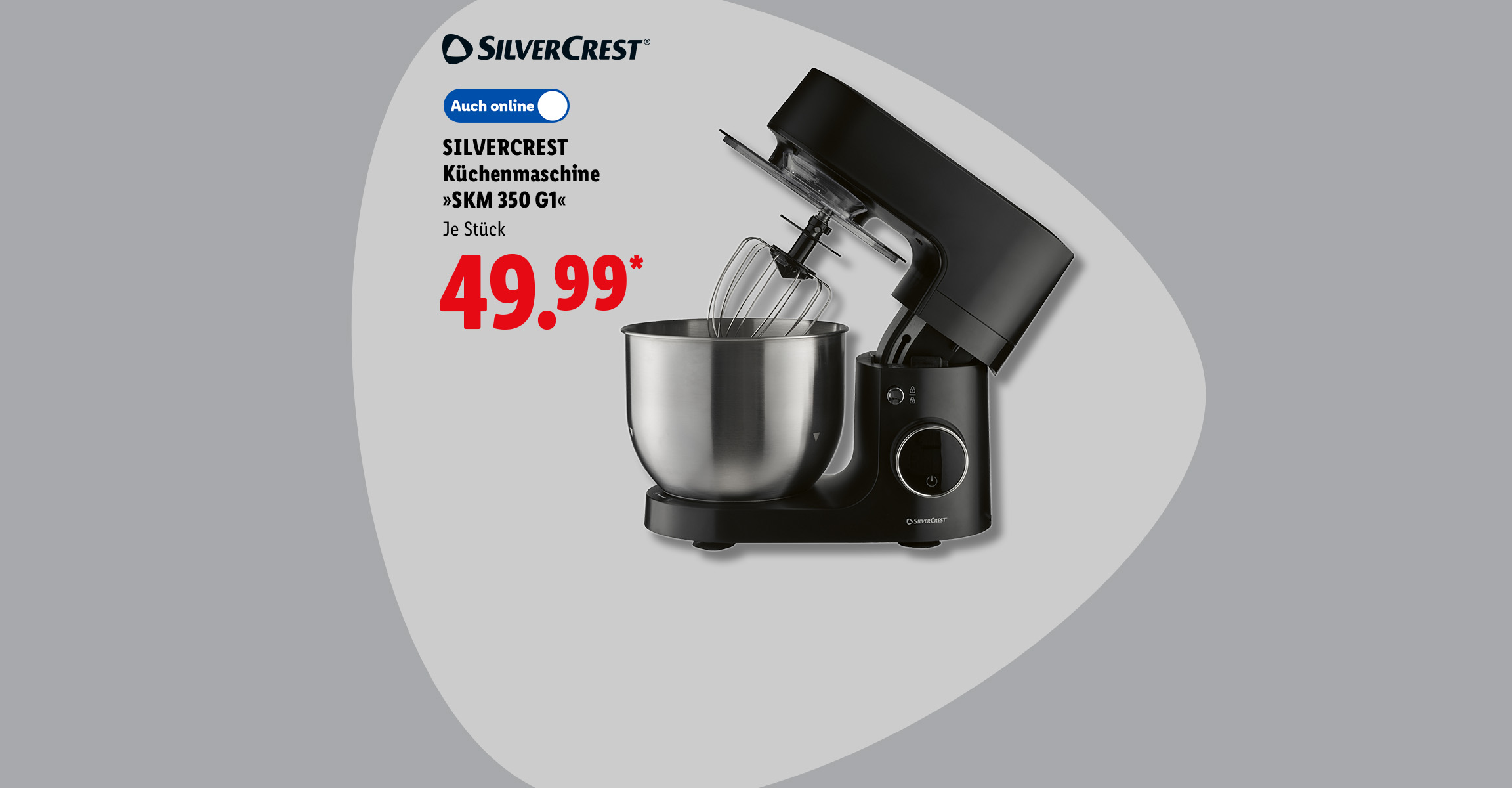 AI-generiert: SILVERCREST Küchenmaschine »SKM 350 G1«, Je Stück, Auch online für 49.99 €*. AI-generated.