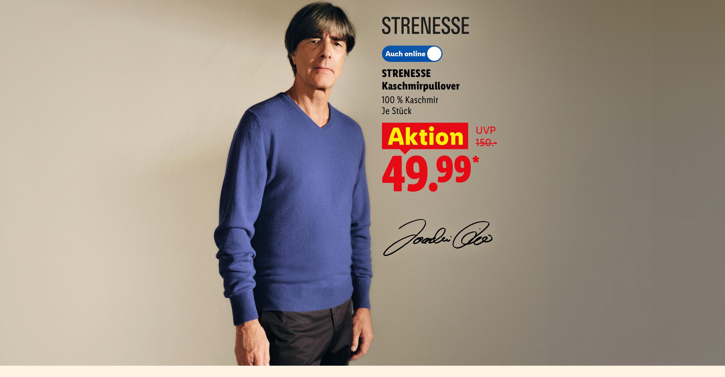 AI-generiert: STRENESSE Kaschmirpullover, 100% Kaschmir, je Stück, Auch online für 49.99 €*. AI-generated.