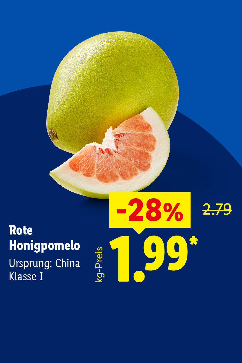 Rote Honigpomelo, Ursprung: China, Klasse I, je kg -28% für 1.99 €*. kg-Preis.