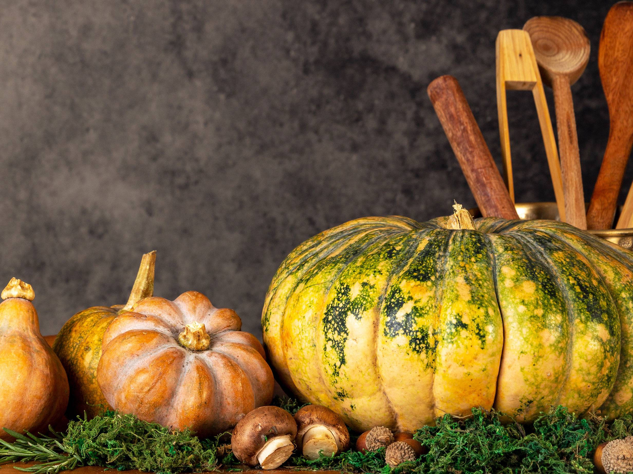 Perfekte Herbst-Kombi: Kürbis, Pilz und Wein