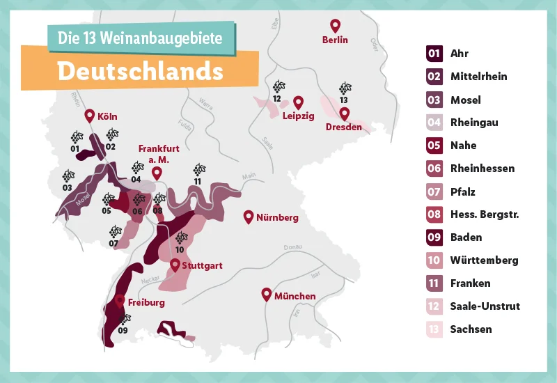 Die 13 Weinanbaugebiete Deutschlands - Lidl.de