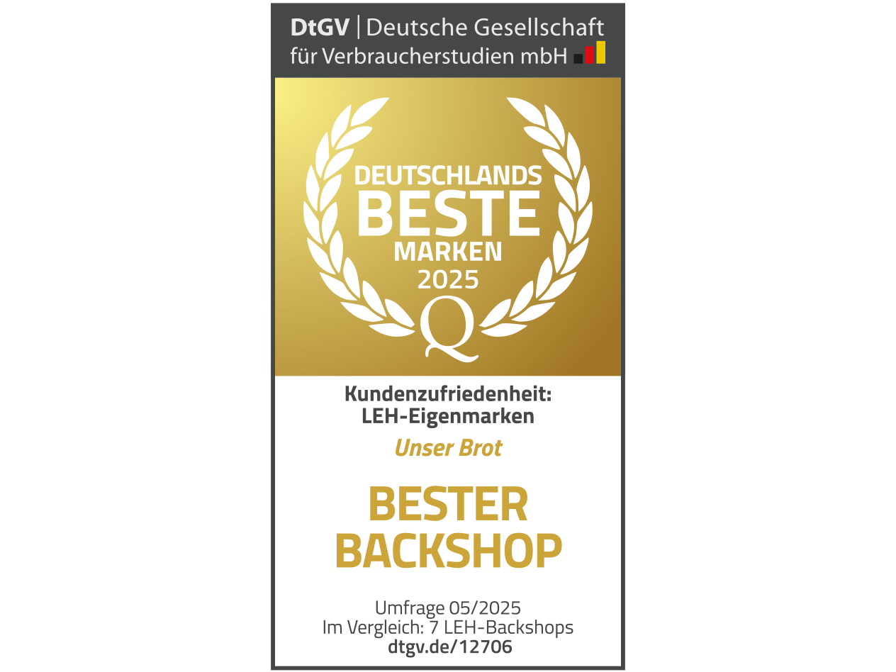 Unser Brot: Bester Backshop 2025.