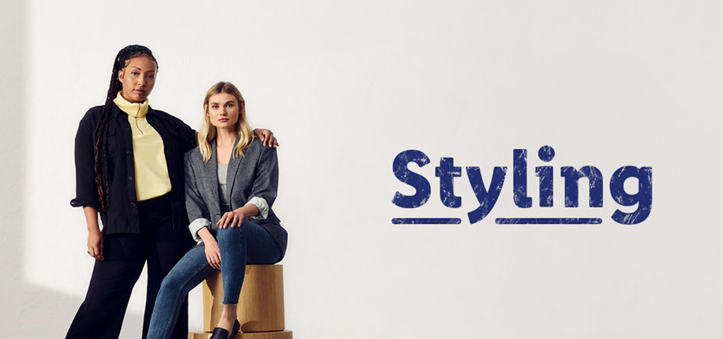 Styling mit Jeans und Blazer.