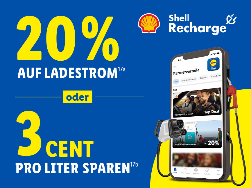 Günstiger tanken & laden mit Lidl Plus