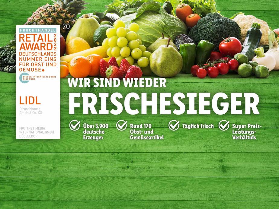 Frische Vielfalt bei LIDL Obst Gemüse von Mo Sa für dich im Angebot